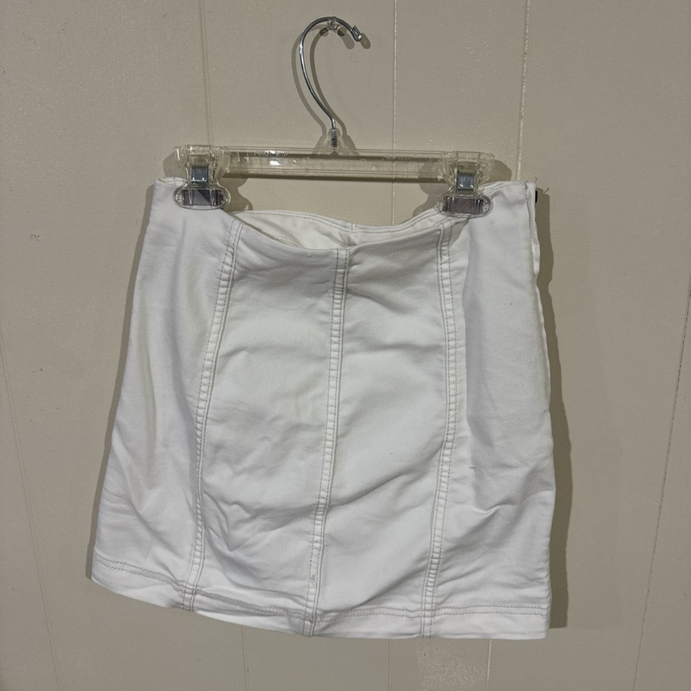 Free People White Mini Skirt size 4